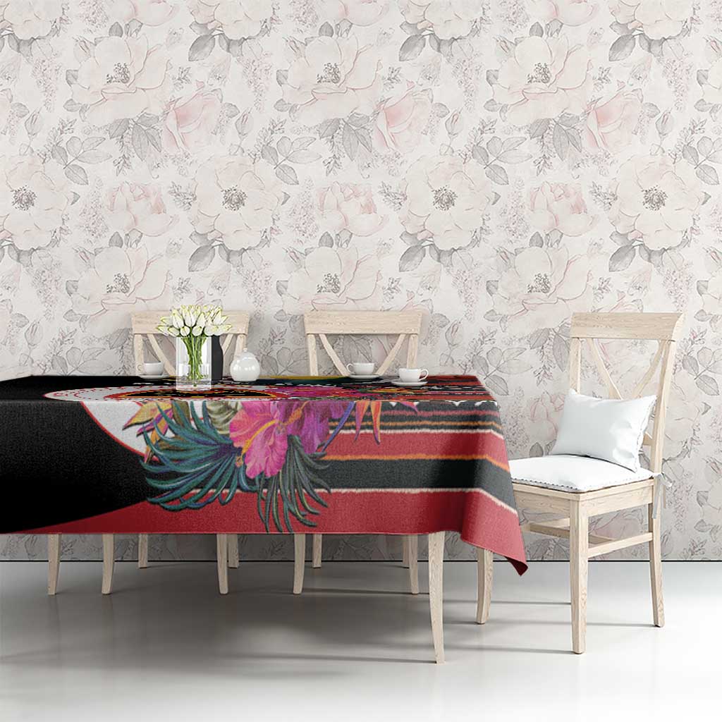 Timor-Leste Tablecloth Timor Imperial Pigeon Hibiscus - Wonder Print Shop