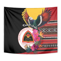Timor-Leste Tapestry Timor Imperial Pigeon Hibiscus - Wonder Print Shop