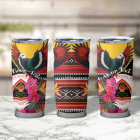 Personalized Timor-Leste Tumbler Cup Timor Imperial Pigeon Hibiscus - Wonder Print Shop