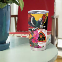 Personalized Timor-Leste Tumbler Cup Timor Imperial Pigeon Hibiscus - Wonder Print Shop