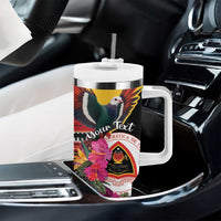 Personalized Timor-Leste Tumbler With Handle Timor Imperial Pigeon Hibiscus - Wonder Print Shop