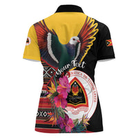 Personalized Timor-Leste Women Polo Shirt Timor Imperial Pigeon Hibiscus - Wonder Print Shop