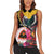 Personalized Timor-Leste Women Sleeveless Polo Shirt Timor Imperial Pigeon Hibiscus - Wonder Print Shop