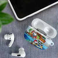 Cayman Islands Christmas AirPods Case Santa Claus Turtle Beachy Xmas - Wonder Print Shop