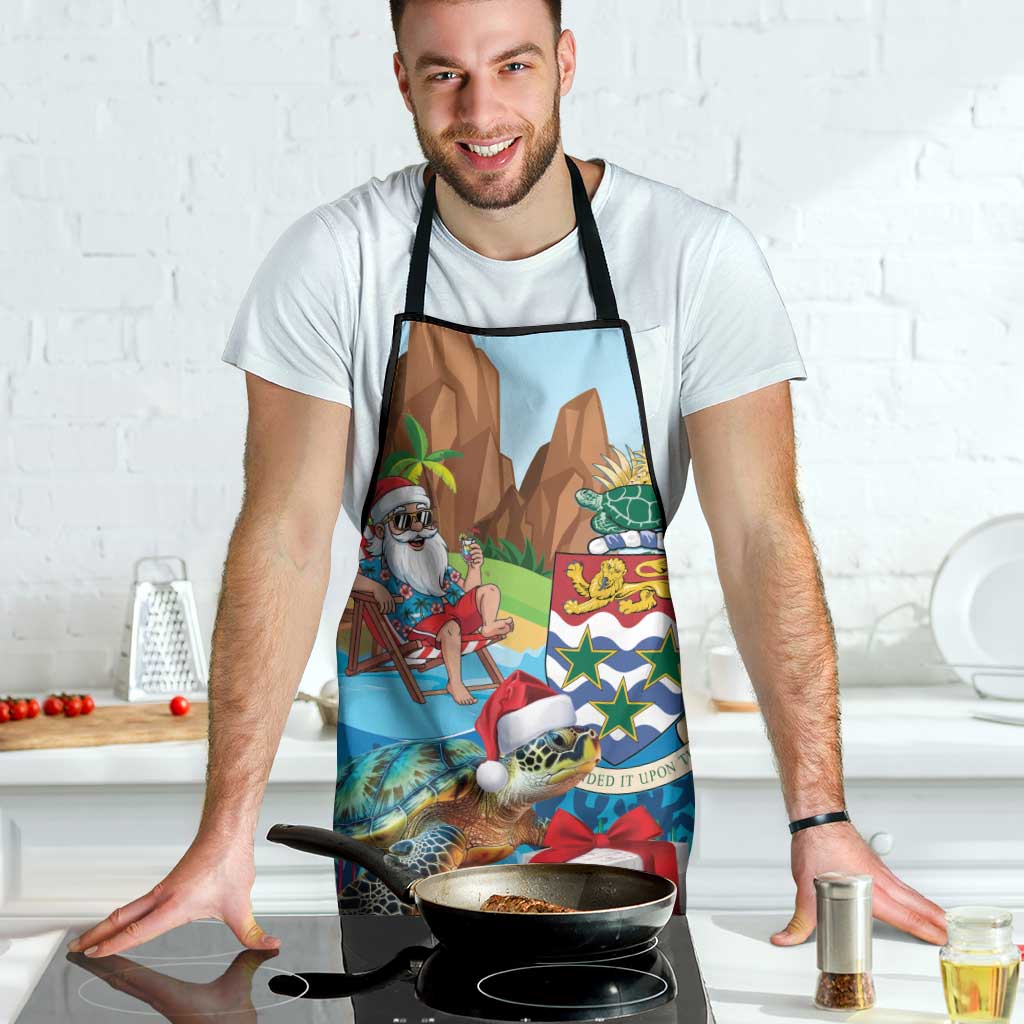 Cayman Islands Christmas Apron Santa Claus Turtle Beachy Xmas - Wonder Print Shop