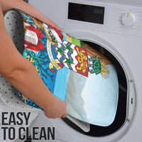 Cayman Islands Christmas Bathroom Set Santa Claus Turtle Beachy Xmas - Wonder Print Shop