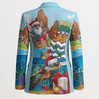 Cayman Islands Christmas Blazer Santa Claus Turtle Beachy Xmas - Wonder Print Shop