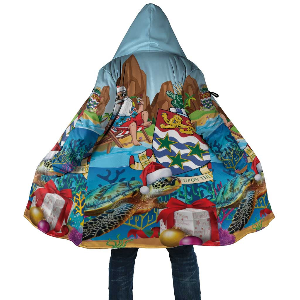 Cayman Islands Christmas Cloak Santa Claus Turtle Beachy Xmas - Wonder Print Shop