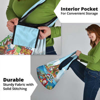 Cayman Islands Christmas Grocery Bag Santa Claus Turtle Beachy Xmas - Wonder Print Shop