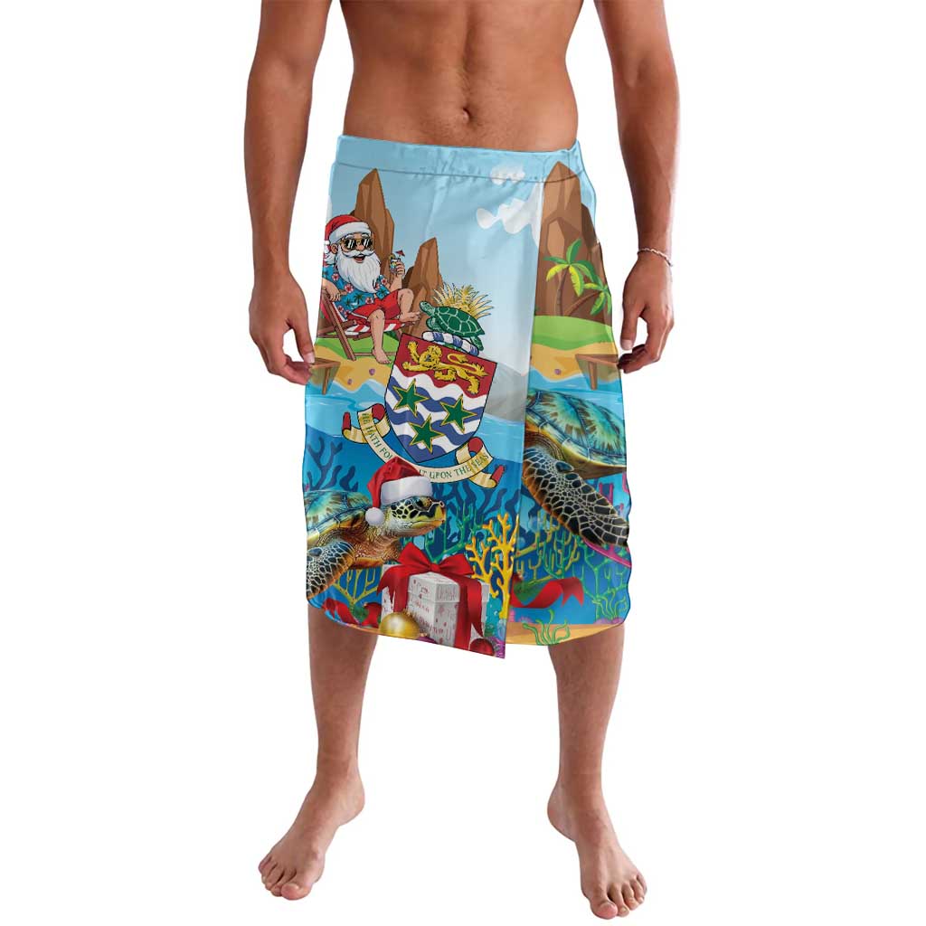 Cayman Islands Christmas Lavalava Santa Claus Turtle Beachy Xmas - Wonder Print Shop