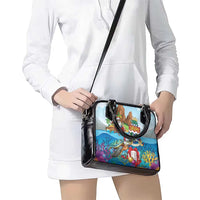 Cayman Islands Christmas Shoulder Handbag Santa Claus Turtle Beachy Xmas - Wonder Print Shop