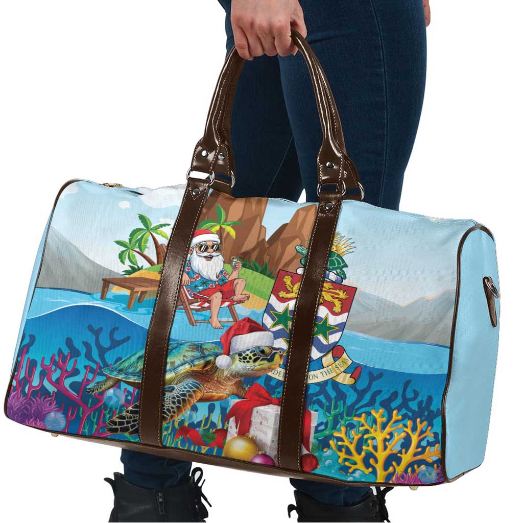 Cayman Islands Christmas Travel Bag Santa Claus Turtle Beachy Xmas - Wonder Print Shop