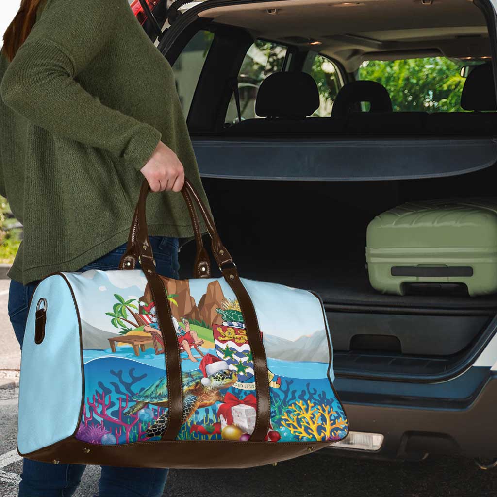 Cayman Islands Christmas Travel Bag Santa Claus Turtle Beachy Xmas - Wonder Print Shop