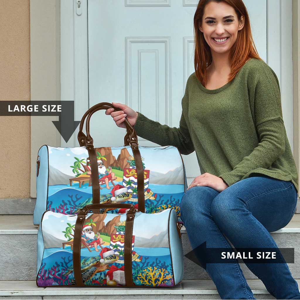 Cayman Islands Christmas Travel Bag Santa Claus Turtle Beachy Xmas - Wonder Print Shop