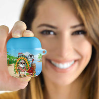 Hawaii Golf Christmas AirPods Case Mele Kalikimaka Funny Golfer Santa - Wonder Print Shop