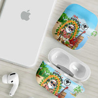 Hawaii Golf Christmas AirPods Case Mele Kalikimaka Funny Golfer Santa - Wonder Print Shop