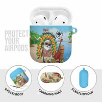 Hawaii Golf Christmas AirPods Case Mele Kalikimaka Funny Golfer Santa - Wonder Print Shop