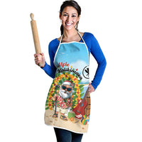 Hawaii Golf Christmas Apron Mele Kalikimaka Funny Golfer Santa - Wonder Print Shop