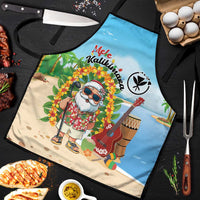 Hawaii Golf Christmas Apron Mele Kalikimaka Funny Golfer Santa - Wonder Print Shop