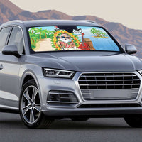 Hawaii Golf Christmas Auto Sun Shade Mele Kalikimaka Funny Golfer Santa - Wonder Print Shop