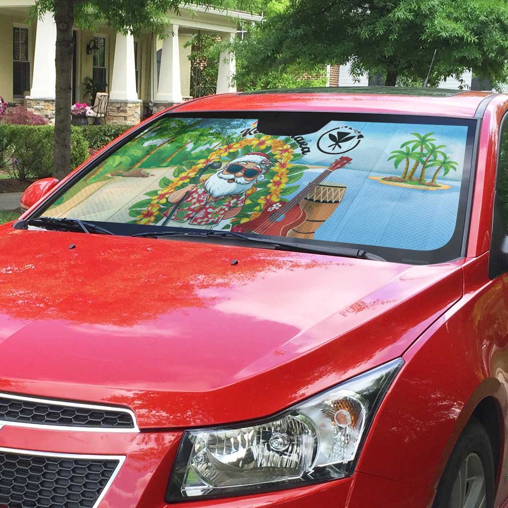 Hawaii Golf Christmas Auto Sun Shade Mele Kalikimaka Funny Golfer Santa - Wonder Print Shop