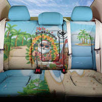 Hawaii Golf Christmas Back Car Seat Cover Mele Kalikimaka Funny Golfer Santa - Wonder Print Shop