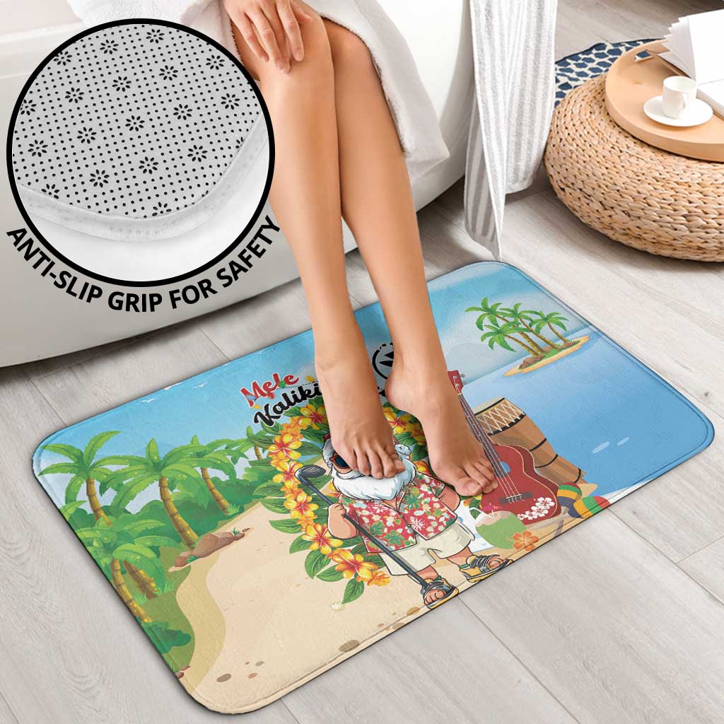 Hawaii Golf Christmas Bathroom Set Mele Kalikimaka Funny Golfer Santa - Wonder Print Shop