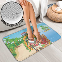Hawaii Golf Christmas Bathroom Set Mele Kalikimaka Funny Golfer Santa - Wonder Print Shop