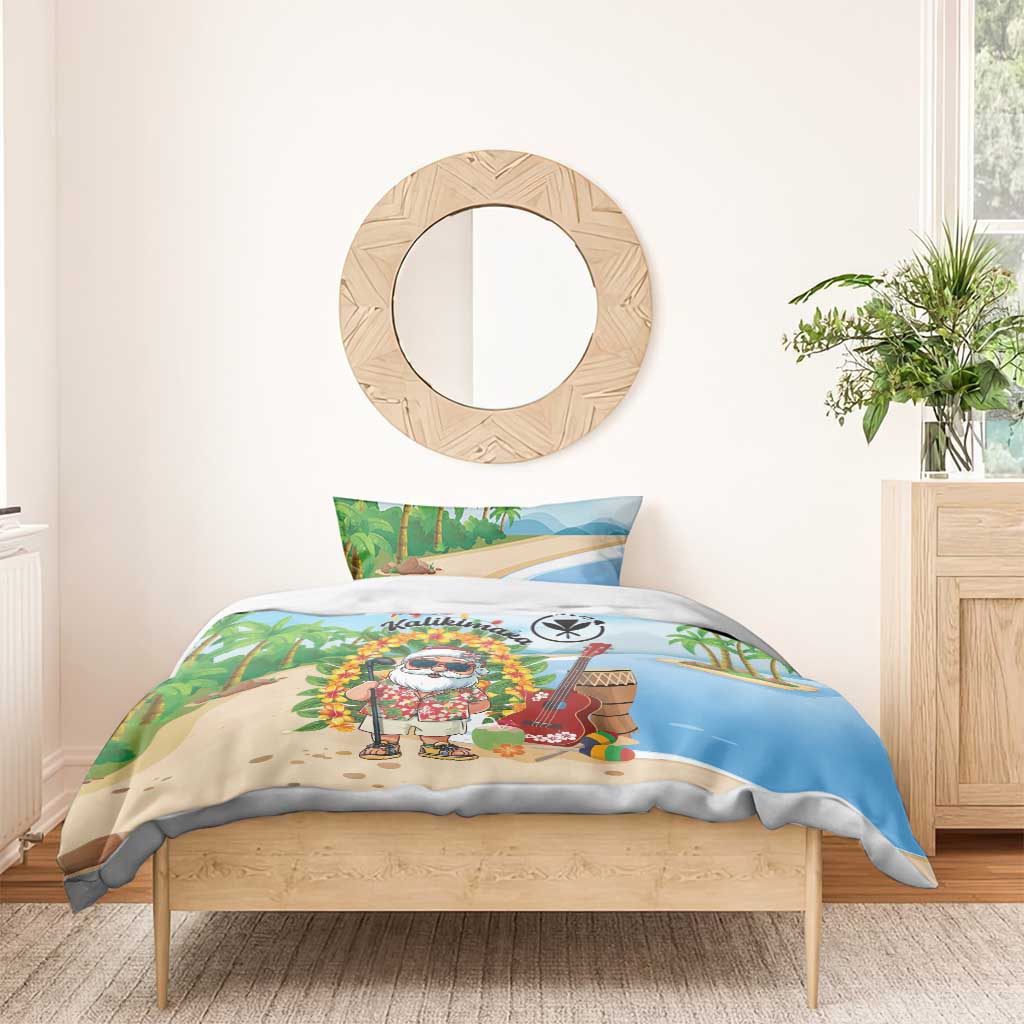 Hawaii Golf Christmas Bedding Set Mele Kalikimaka Funny Golfer Santa - Wonder Print Shop