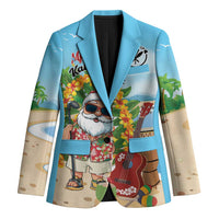 Personalized Hawaii Golf Christmas Blazer Mele Kalikimaka Funny Golfer Santa - Wonder Print Shop