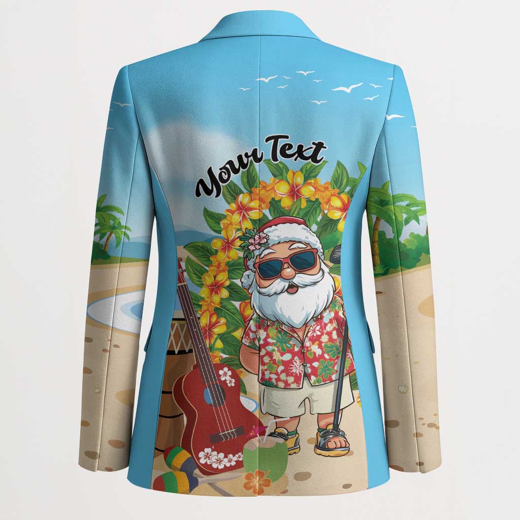 Personalized Hawaii Golf Christmas Blazer Mele Kalikimaka Funny Golfer Santa - Wonder Print Shop