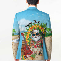 Personalized Hawaii Golf Christmas Blazer Mele Kalikimaka Funny Golfer Santa - Wonder Print Shop
