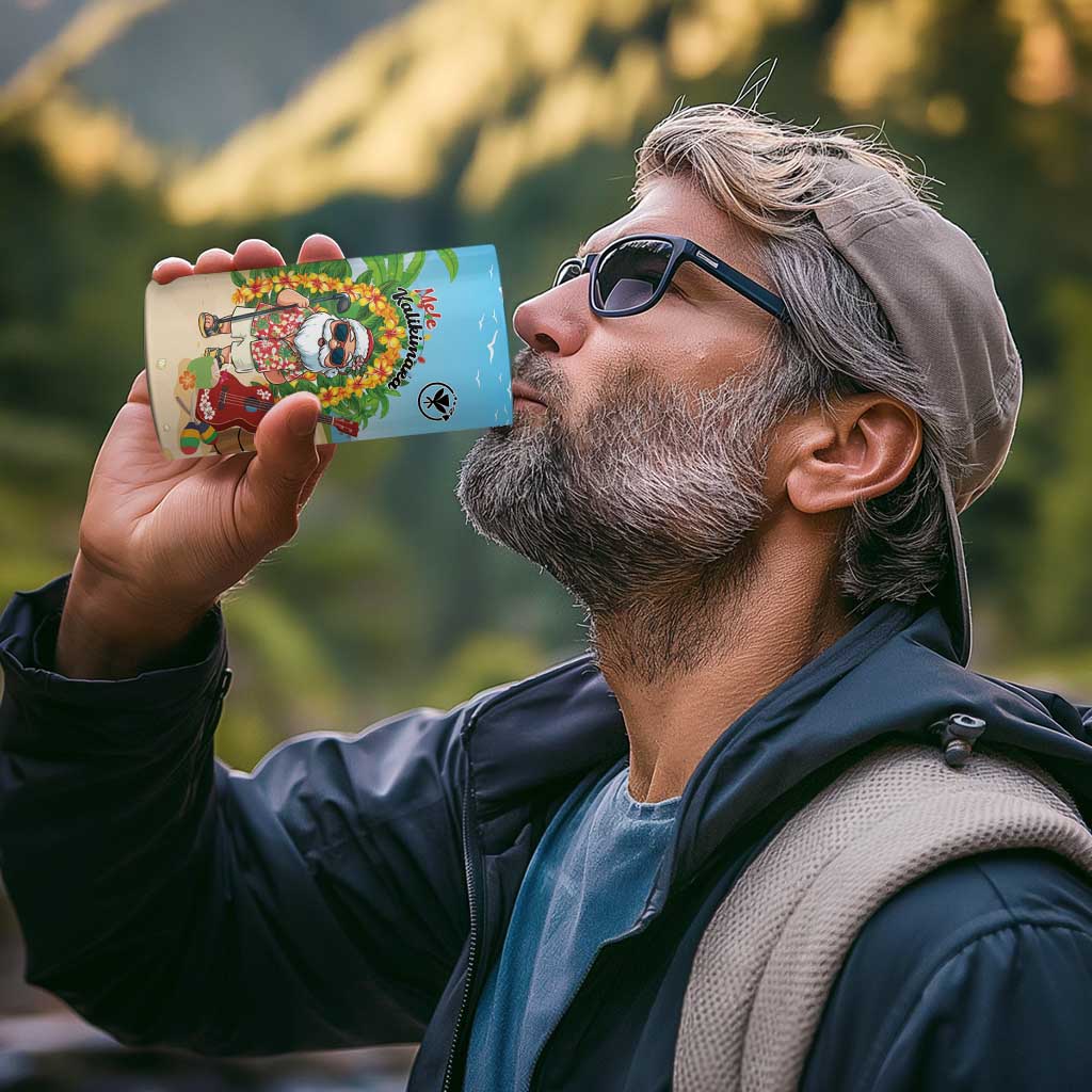 Personalized Hawaii Golf Christmas 4 in 1 Can Cooler Tumbler Mele Kalikimaka Funny Golfer Santa - Wonder Print Shop