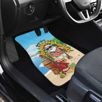 Personalized Hawaii Golf Christmas Car Mats Mele Kalikimaka Funny Golfer Santa - Wonder Print Shop