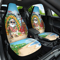 Hawaii Golf Christmas Car Seat Cover Mele Kalikimaka Funny Golfer Santa - Wonder Print Shop