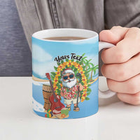Personalized Hawaii Golf Christmas Ceramic Mug Mele Kalikimaka Funny Golfer Santa - Wonder Print Shop