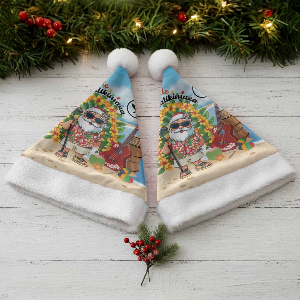 Hawaii Golf Christmas Santa Hat Mele Kalikimaka Funny Golfer Santa - Wonder Print Shop