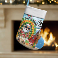Hawaii Golf Christmas Stocking Mele Kalikimaka Funny Golfer Santa - Wonder Print Shop
