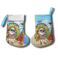 Hawaii Golf Christmas Stocking Mele Kalikimaka Funny Golfer Santa - Wonder Print Shop