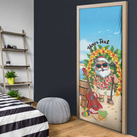 Personalized Hawaii Golf Christmas Door Cover Mele Kalikimaka Funny Golfer Santa - Wonder Print Shop