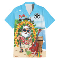 Personalized Hawaii Golf Christmas Family Matching Mermaid Dress and Hawaiian Shirt Mele Kalikimaka Funny Golfer Santa - Wonder Print Shop