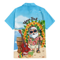 Personalized Hawaii Golf Christmas Family Matching Mermaid Dress and Hawaiian Shirt Mele Kalikimaka Funny Golfer Santa - Wonder Print Shop