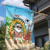 Hawaii Golf Christmas Garden Flag Mele Kalikimaka Funny Golfer Santa - Wonder Print Shop