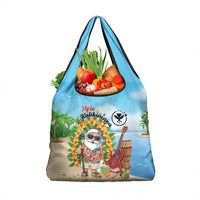 Hawaii Golf Christmas Grocery Bag Mele Kalikimaka Funny Golfer Santa - Wonder Print Shop