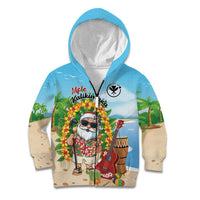 Personalized Hawaii Golf Christmas Kid Hoodie Mele Kalikimaka Funny Golfer Santa - Wonder Print Shop