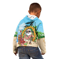 Personalized Hawaii Golf Christmas Kid Hoodie Mele Kalikimaka Funny Golfer Santa - Wonder Print Shop