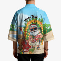 Personalized Hawaii Golf Christmas Kimono Mele Kalikimaka Funny Golfer Santa - Wonder Print Shop