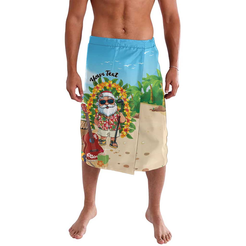 Personalized Hawaii Golf Christmas Lavalava Mele Kalikimaka Funny Golfer Santa - Wonder Print Shop