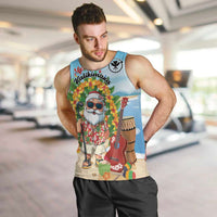 Personalized Hawaii Golf Christmas Men Tank Top Mele Kalikimaka Funny Golfer Santa - Wonder Print Shop