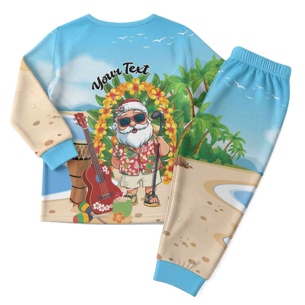 Personalized Hawaii Golf Christmas Pajama Set Mele Kalikimaka Funny Golfer Santa - Wonder Print Shop
